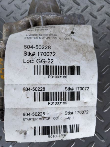 Starter Motor Canada Market Fits 09-14 FIT 1003186