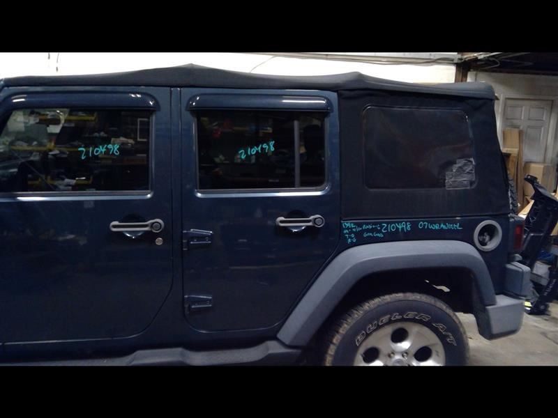 Driver Rear Side Door Full Door Privacy Tint Blue Fits 07-10 WRANGLER 783106