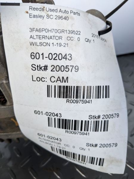 Alternator VIN 9 8th Digit Turbo 150 Amp Fits 13-20 FUSION 975941