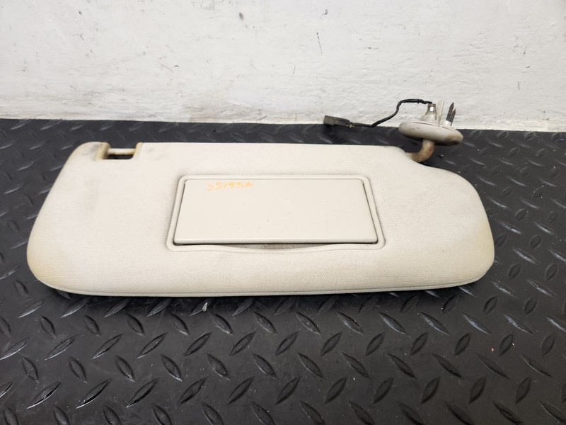 11-24 Dodge Durango Right Passenger Illuminated Sun Visor Biege OEM 1LS27HDAAF