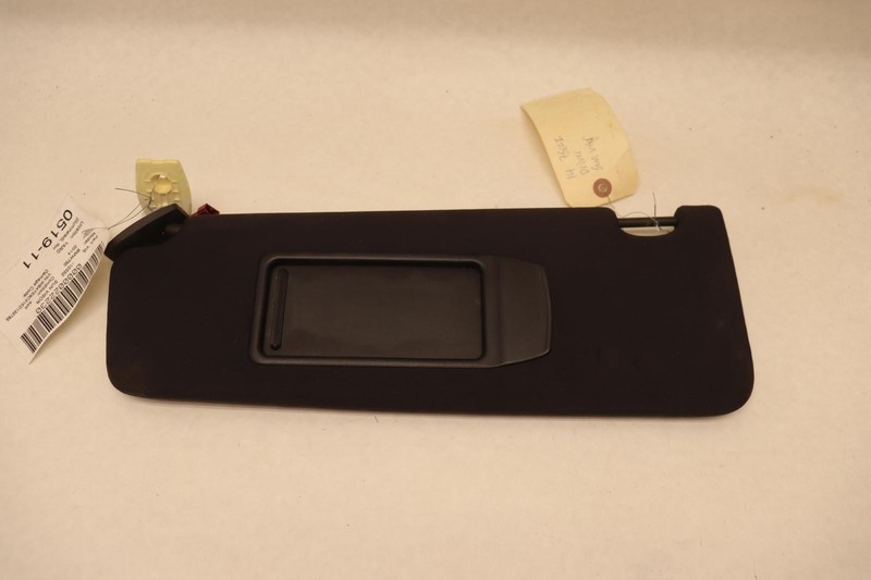 2009-2015 BMW 750LI F02 RIGHT PASSENGER SIDE SUN VISOR SHADE CLOTH BLACK OEM