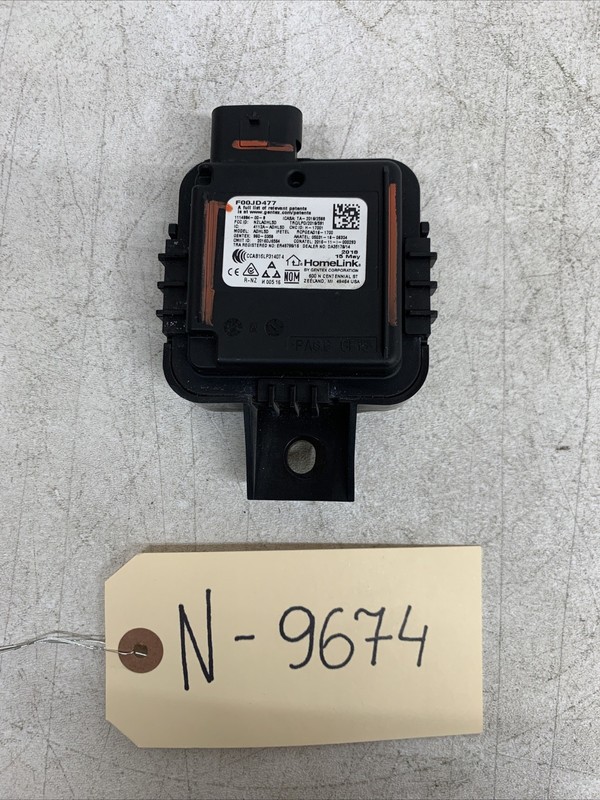 Tesla 3 Y S X HomeLink Garage Door Opener Module 1114984-00-B +bracket 9674 B123
