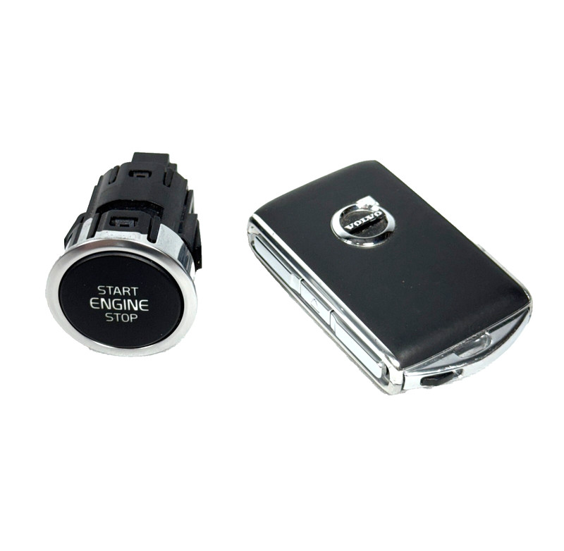 📌 2019-2025 VOLVO XC40 IGNITION ENGINE SWITCH BUTTON & SMART KEY FOB REMOTE OEM