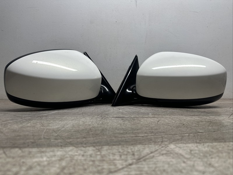 LEFT & RIGHT DOOR MIRROR II 2008 - 12 Infiniti EX35 White W/O Camera OE Set