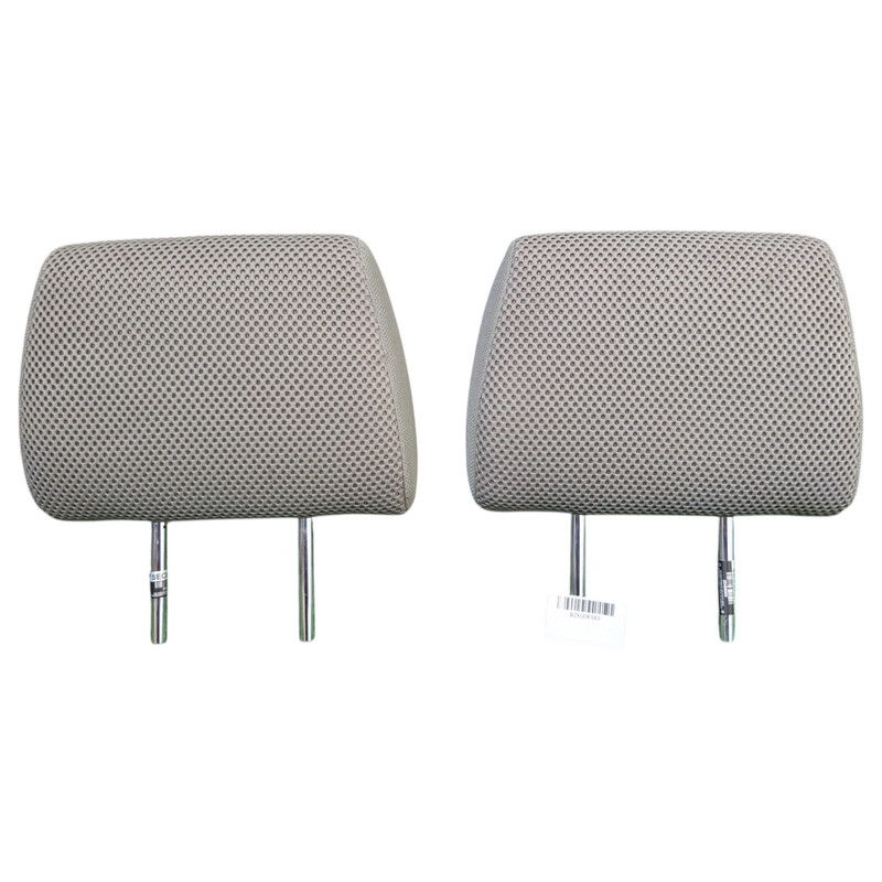2005-2020 Nissan Frontier Rear 2nd Row Headrest Crew Cab Gray Cloth Pair Set OEM