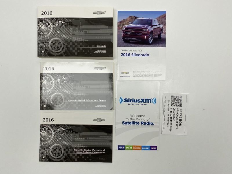 Owners Manual 2016 Chevrolet Silverado 82273
