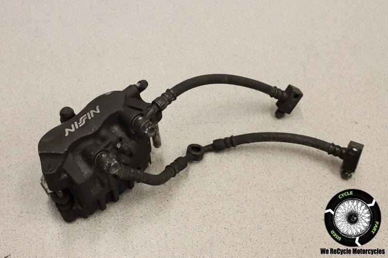 99 HONDA INTERCEPTOR VFR 800 F1 FRONT BRAKE CALIPER W/HOSE LINE #1 OEM VFR800