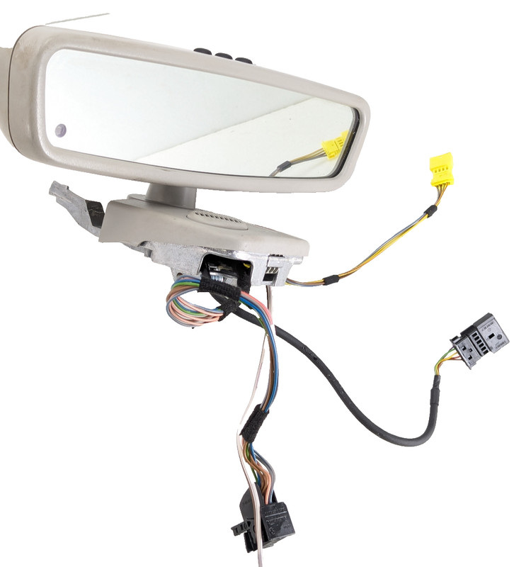 00-06 Mercedes W220 S430 S500 S600 Overhead Inner Rear View Mirror Gray OEM