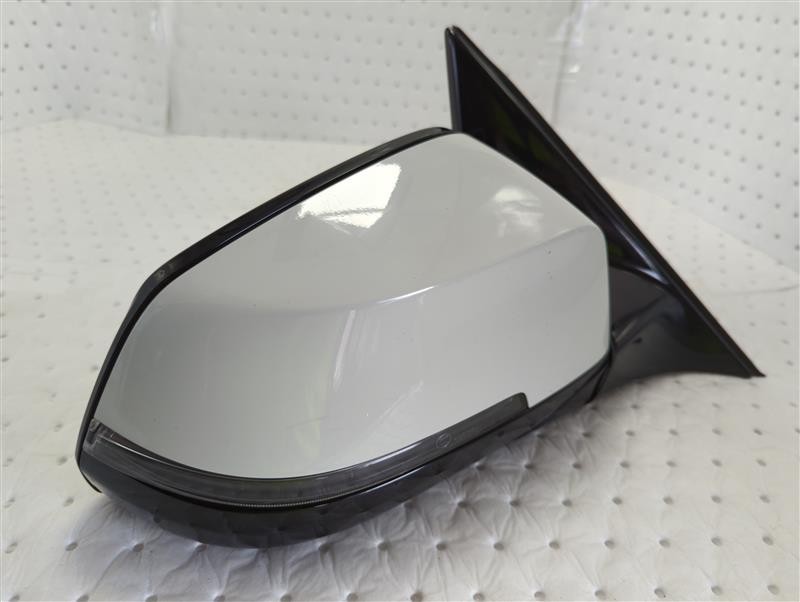 2013 BMW 750I Right Door Mirror Assembly White OEM 1524042 64000 Miles