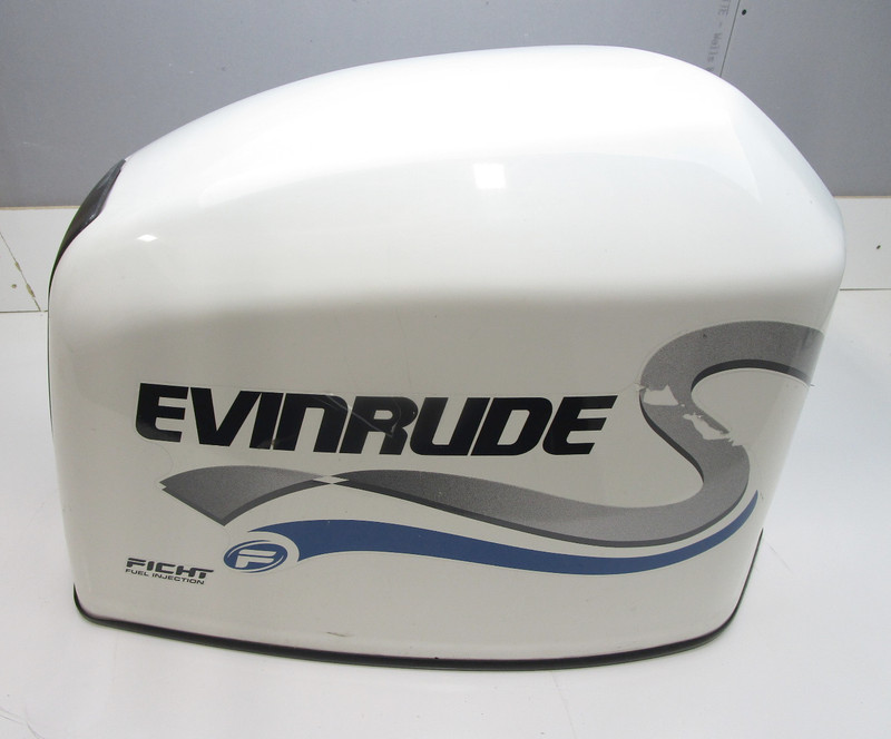 0285258 Evinrude Ficht 200 225 HP White Top Engine Motor Cover Cowling Hood 1999