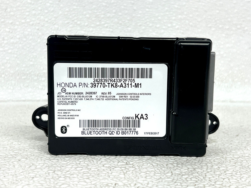 ⭐2014-2017 HONDA ODYSSEY EX-L COMMUNICATION BLUETOOTH CONTROL MODULE OEM LOT2586