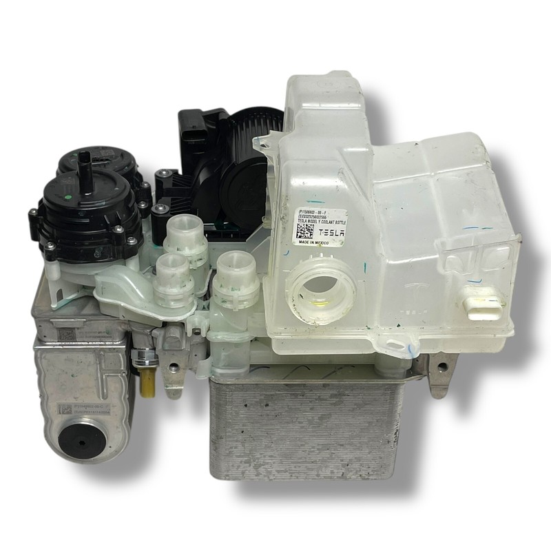 17-23 Tesla Model 3 Y Supermanifold Refrigerant Chiller w/ Reservoir OEM Damage*