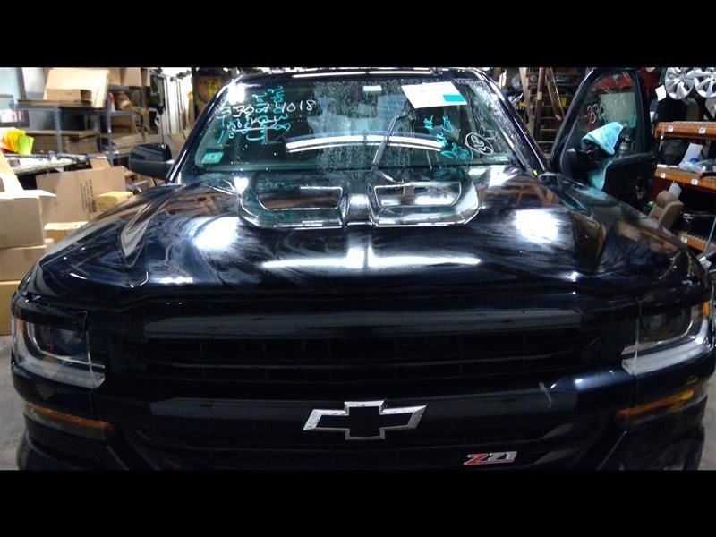 Hood Black Classic Style Fits 16-19 SILVERADO 1500 PICKUP 1294298