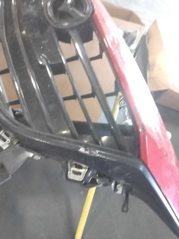 Used Upper Grille fits: 2015 Mazda 3 upper painted body color top gloss black gr