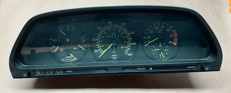 182,440 | 1981 - 1989 Mercedes 280SL 380 500SL 560SLSpeedometer AT OEM 160 Mph