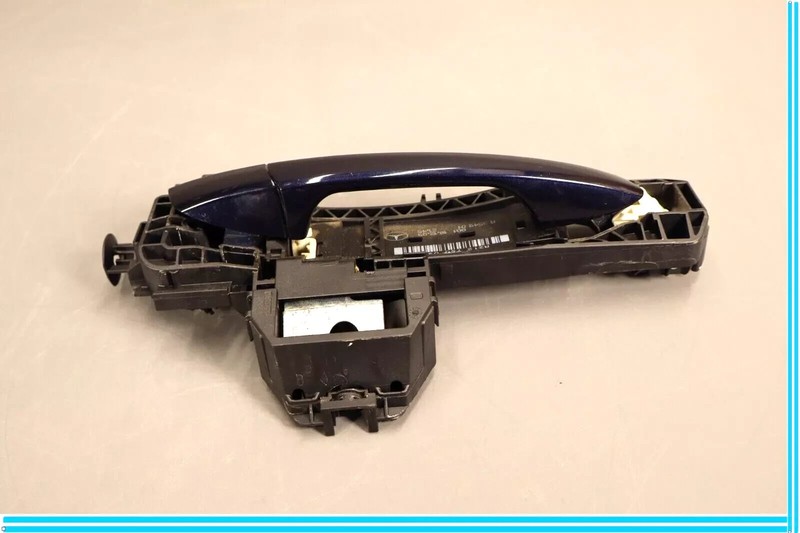 10-13 Mercedes W212 E350 E250 E550 Rear Right Side Exterior Door Handle Blue OEM