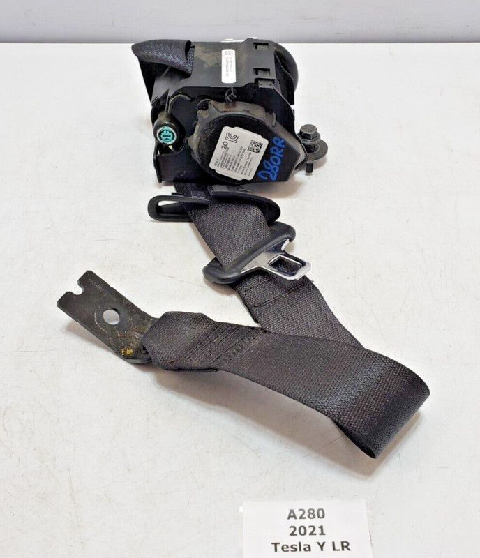 ✅ 20-23 OEM Tesla Model Y Rear Right Passenger Side Seatbelt Seat Belt Retractor