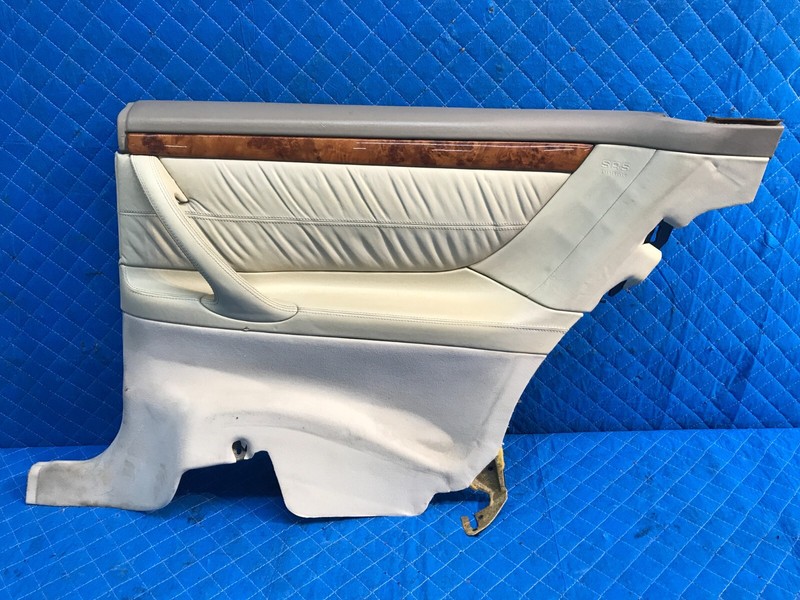 00-06 Mercedes W215 CL500 Rear Right Passenger Interior Door Panel Trim OEM Tan