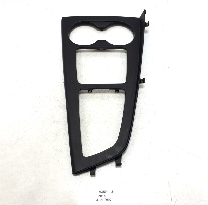 ✅ 17-19 OEM Audi RS5 A4 A5 Front Center Console Shifter Cup Holder Trim Panel