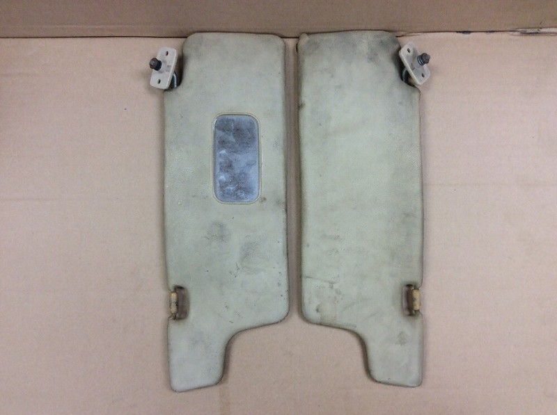 84 85 1984 1985 Accord Hatchback Pair Sun Visors Beige Vinyl Used OEM