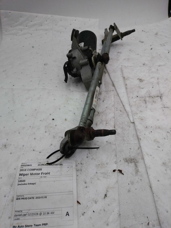 2018 Jeep Compass Wiper Motor OEM 55112661AB 137K Miles Red 4DR