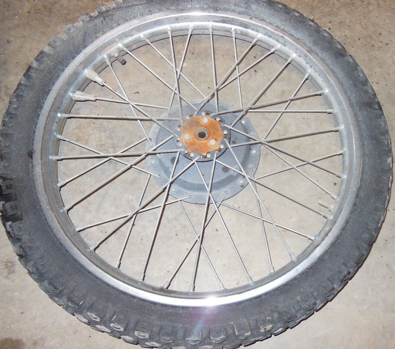 1980 Suzuki TS250 TS 250 Enduro Front Wheel Rim Tire Spoked 3.00x21 21" 80 #61