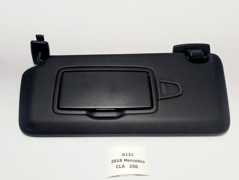 ✅ 15-19 OEM Mercedes C117 CLA250 Front Left Driver Sunvisor Sun Visor Black