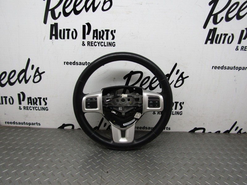 2011 2012 2013 2014 2015 2016 Dodge Caravan Black Leather Steering Wheel