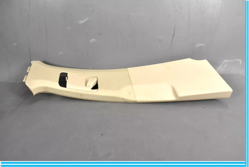 11-14 Volkswagen VW Touareg Right Side Upper B Pillar Trim Cover Panel Tan OEM
