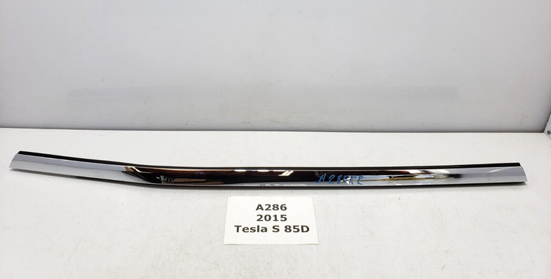 ✅ 12-20 OEM Tesla Model S Rear Right Passenger Door Chrome Outer Trim Strip*