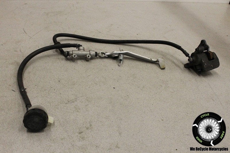 09 KAWASAKI EX 650 NINJA REAR BRAKE CALIPER MASTER CYLINDER BRAKE PEDAL EX650