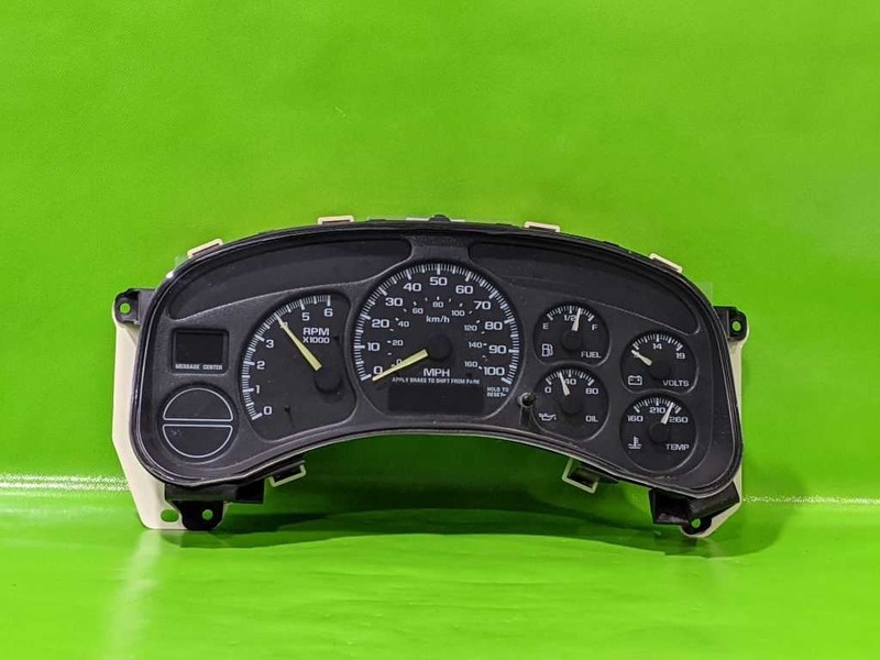 00 01 02 SILVERADO SPEEDOMETER CLUSTER 296K MILESID: DHRKOEM 4468-1