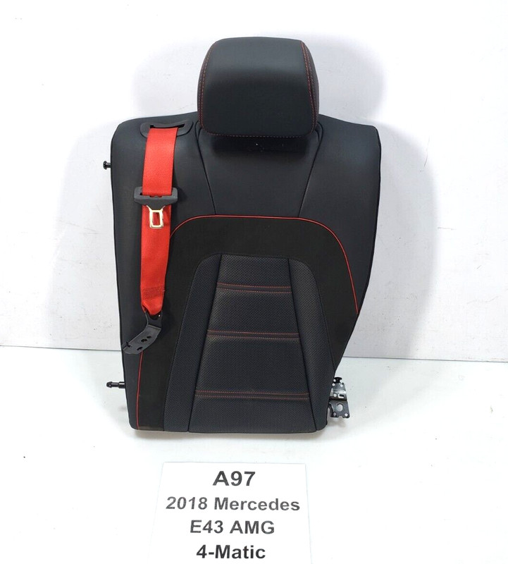 ✅ 17-20 OEM Mercedes W213 E400 E43 AMG Rear Left Upper Seat Black Anthracite