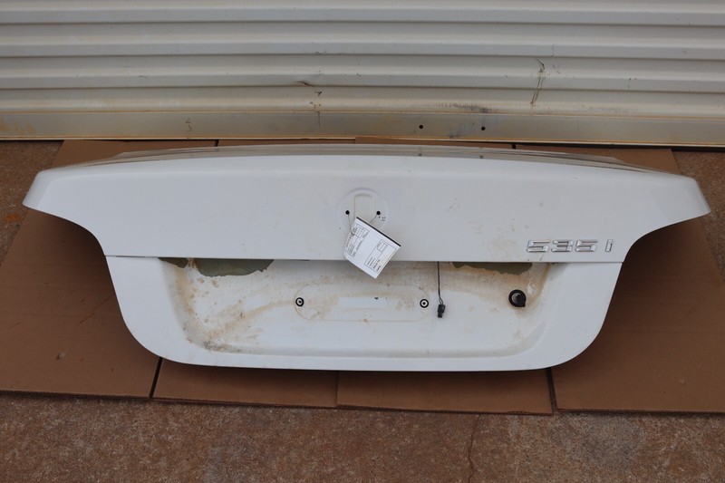 2008-2010 BMW 535I E60 REAR TAILGATE TRUNK DECK LID ALPINWEISS 3 OEM