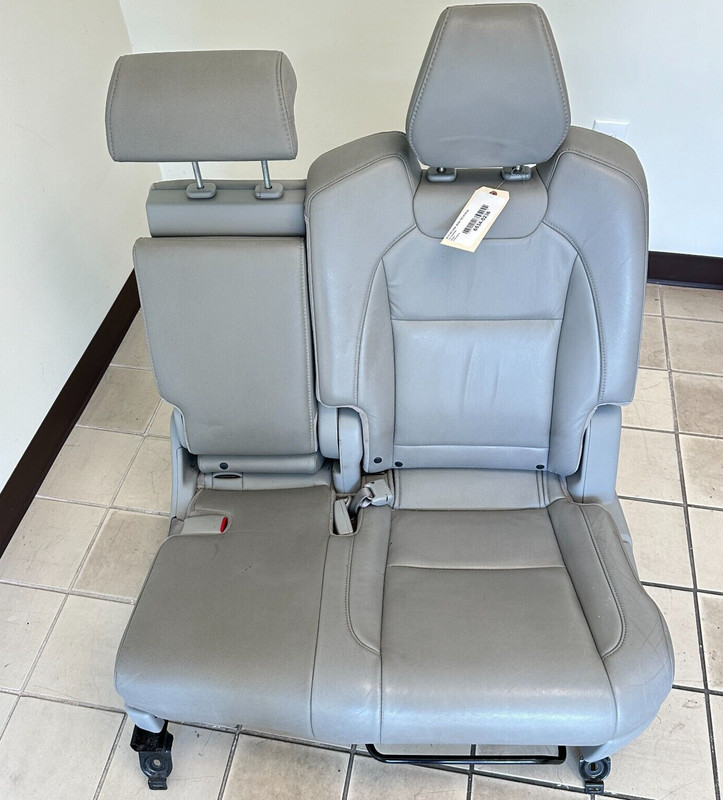 2016-2018 ACURA MDX TECH REAR 2ND ROW LEFT DRIVER SIDE SEAT GRAY LEATHER OEM