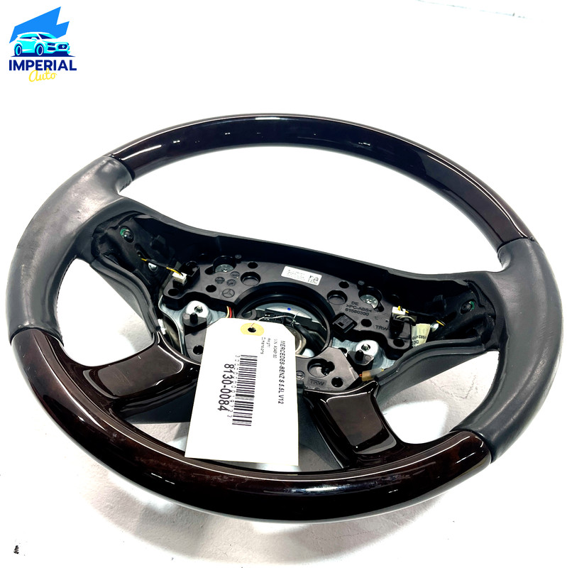 2007-2013 MERCEDES W221 S600 DRIVER STEERING WHEEL W/ PADDLE SHIFTERS OEM