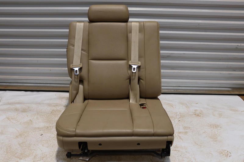 2007-2014 GMC YUKON XL 1500 REAR 3RD THIRD ROW RIGHT SIDE SEAT TAN LEATHER OEM