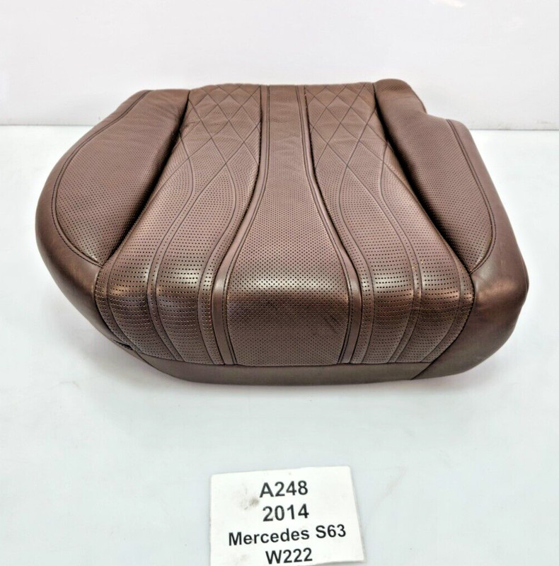 ✅ 14-17 OEM Mercedes W222 S63 Rear Right Passenger Lower Seat Cushion Leather