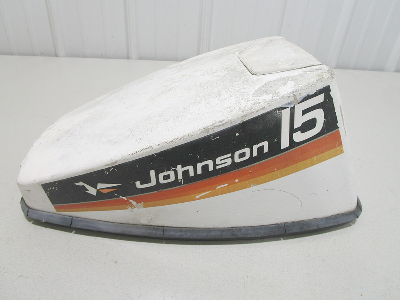 0386090 Evinrude Johnson Outboard 9.915 HP Top Cowl Motor Cover Cowling 1974 N