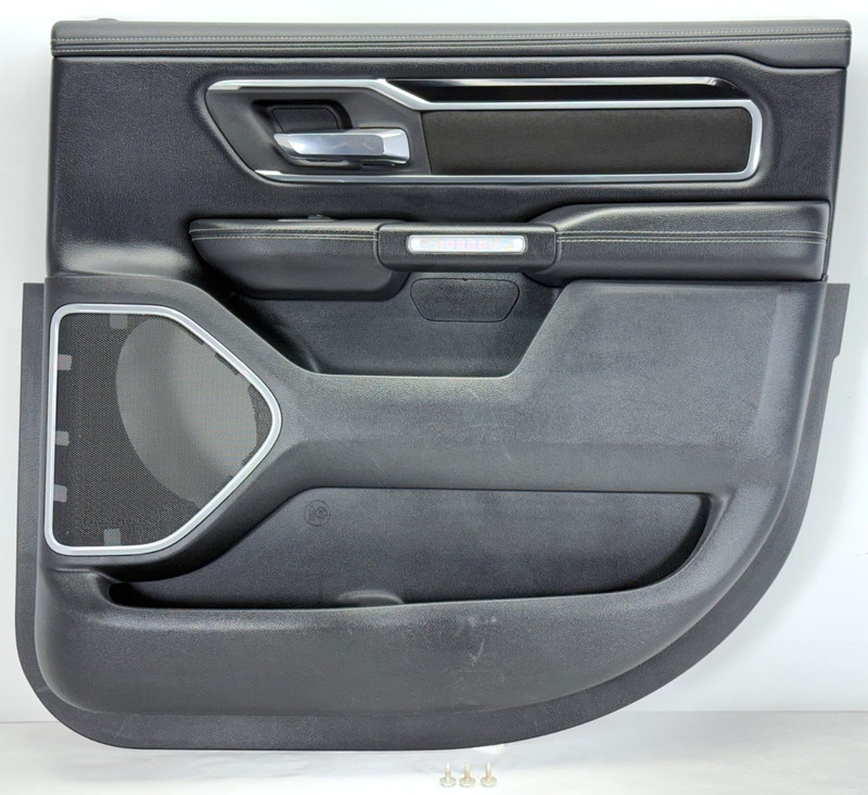 ✅ 19-25 RAM 1500 5th LARAMIE CREW CAB OEM DOOR PANEL REAR RIGHT PASSENGER BLACK