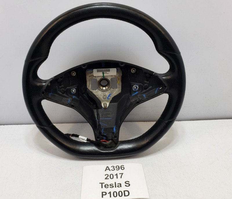 ✅ 2012-2020 OEM Tesla Model S X Driver Steering Wheel Leather Black