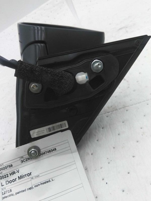 Used Left Door Mirror fits: 2022 Honda Hr-v electric painted cap non-heated Left