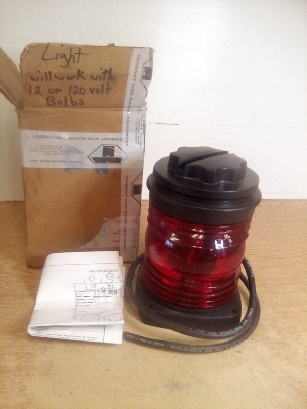 Perko 1130-RA Red All Round Navigation Light "NO BULB"