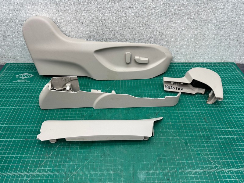 14-20 INFINITI Q50 FRONT RIGHT PASSENGER SIDE SEAT PLASTIC TRIM COVER SET OEM