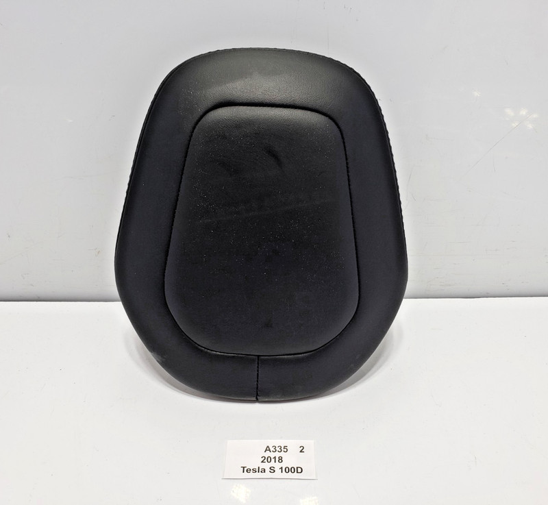 ✅ 2016-2020 OEM Tesla Model S Front Right Passenger Side Headrest Black Leather