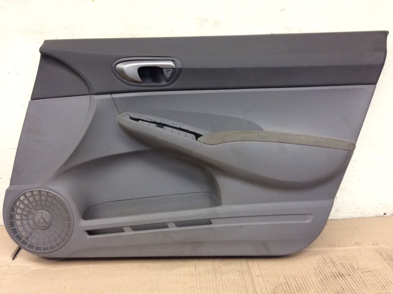 06-08 Civic 4Dr LX Right Front Passenger Side Door Panel Lining Gray Liner OEM