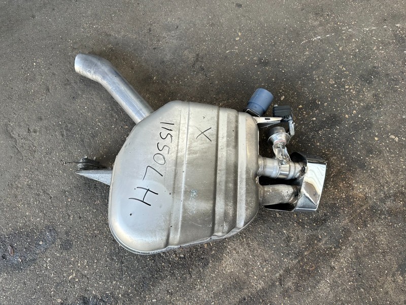 11-16 BMW 550i REAR LEFT EXHAUST MUFFLER OEM