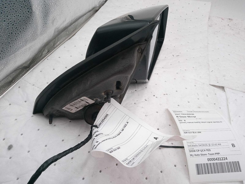 2017 Chevrolet Traverse Right Door Mirror Assembly Black OEM 718952