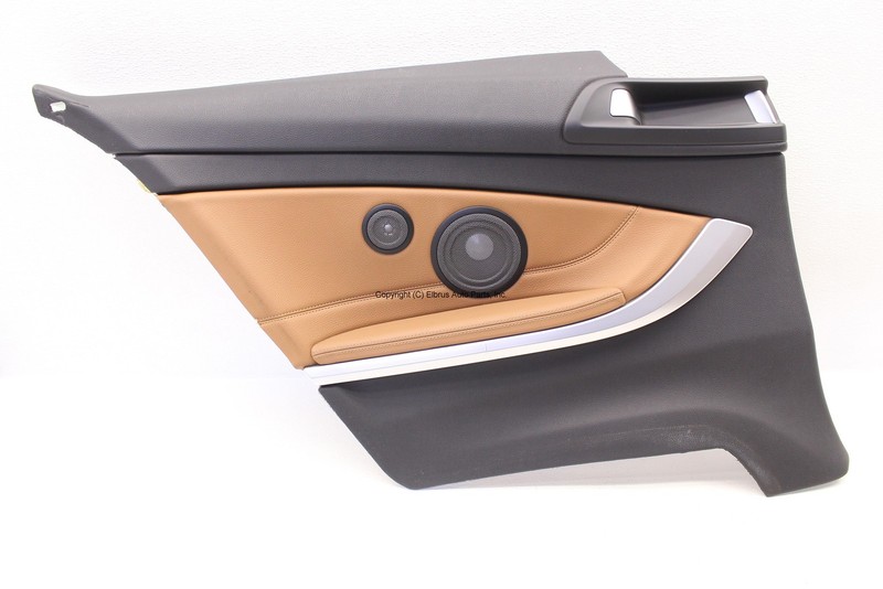 BMW 435XI COUPE 14 15 16 DRIVER LEFT QUARTER PANEL INTERIOR TRIM BROWN LEATHER