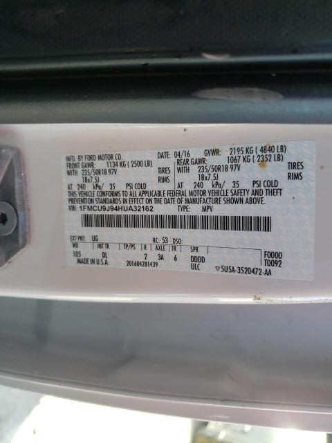 2017 2018 2019 FORD ESCAPE FUEL GAS GASOLINE TANK ASSEMBLY CAPLESS FILLER OEM